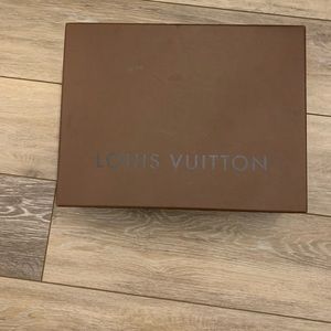 Vintage Louis Vuttion Box With Tissue Paper and LV Label